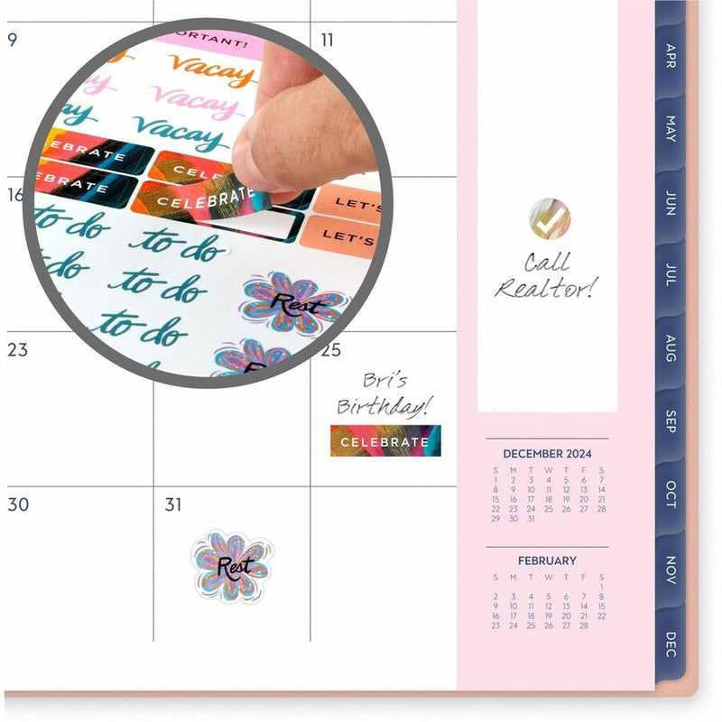 At-A-Glance EttaVee Weekly/Monthly Planner, 12 Month, January - December, 8 1/2" x 11" Sheet Size (AAGEV21905) Each