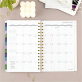 At-A-Glance Badge Floral Weekly/Monthly Planner, 13 Month, January - January, 5 1/2" x 8 1/2" (AAG1722F200) Each