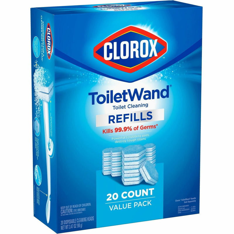 Clorox Toilet Wand Disinfecting Refills, 4/Carton, Blue, White (CLO31049CT) Case of 4