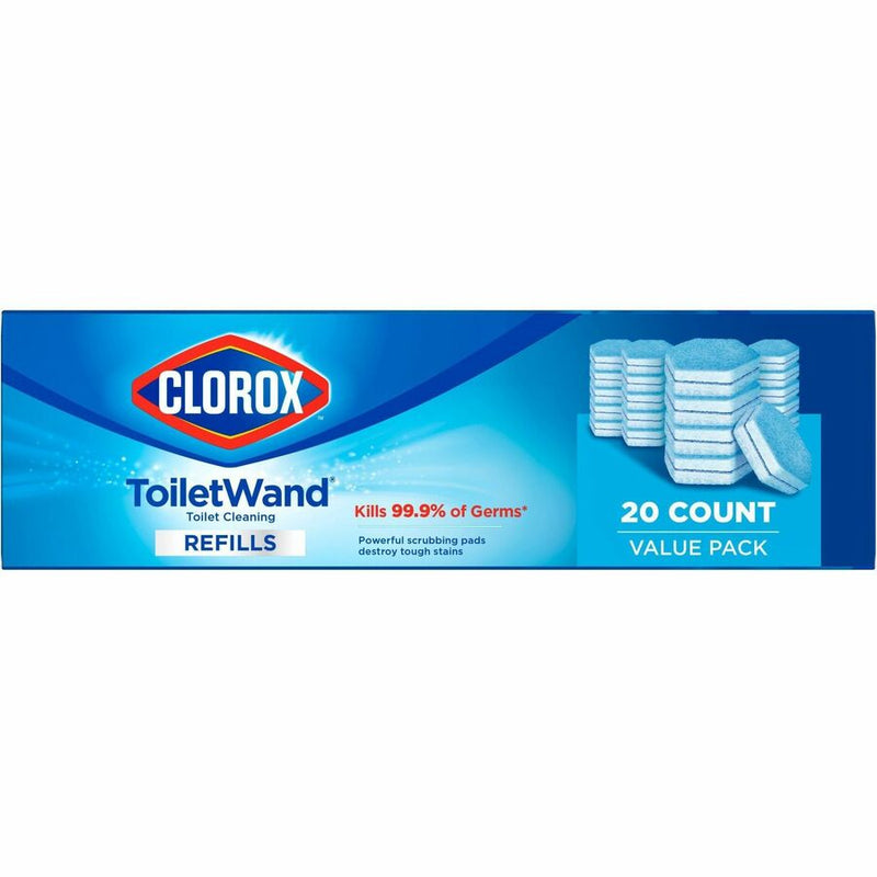 Clorox Toilet Wand Disinfecting Refills, 4/Carton, Blue, White (CLO31049CT) Case of 4