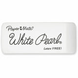 Paper Mate Latex-free White Pearl Eraser, White, 3/Pack, Smudge Resistant (PAP2207845) Pack of 3