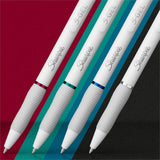 Sharpie S-Gel, White Fashion Barrel, Medium Point (0.7mm), White Plastic Barrel, 4/Pack (SAN2206098) Pack of 4