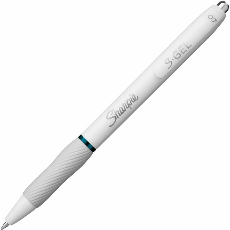 Sharpie S-Gel, White Fashion Barrel, Medium Point (0.7mm), White Plastic Barrel, 4/Pack (SAN2206098) Pack of 4