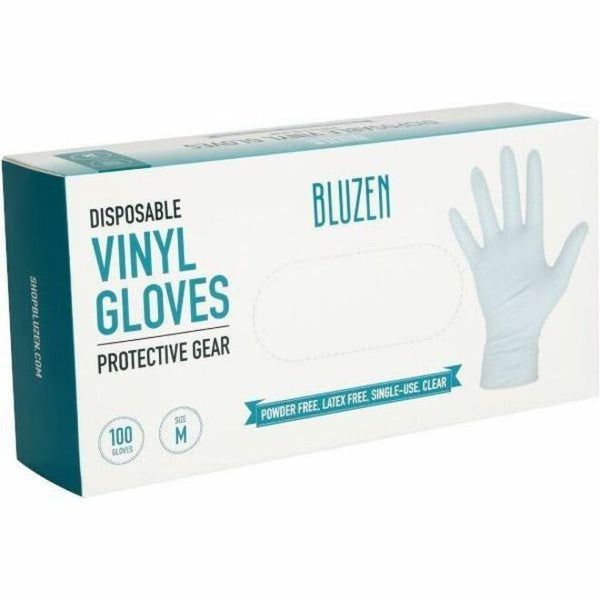 Remcoda Powder-Free Vinyl Gloves, 3 mil Thickness, Medium Size, 100/Box (RMLVIN101M) Box of 100