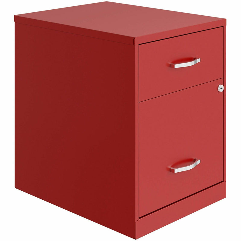 NuSparc 2 Drawer Vertical File Cabinet, 14.2" Width x 18" Depth x 19" Height, Red, Baked Enamel, Steel (NPRVF218GARD) Each