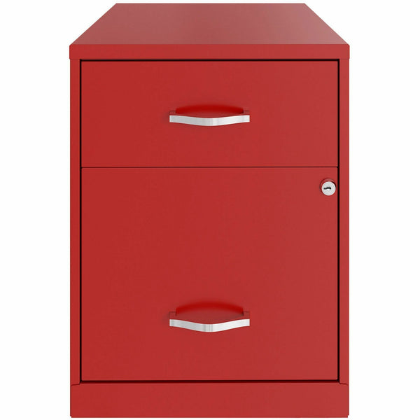 NuSparc 2 Drawer Vertical File Cabinet, 14.2" Width x 18" Depth x 19" Height, Red, Baked Enamel, Steel (NPRVF218GARD) Each