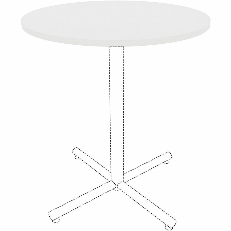 Lorell Hospitality/Conference Tabletop, 0.1" Edge, 1"x36", Band Edge, White Table (LLR99875) Each