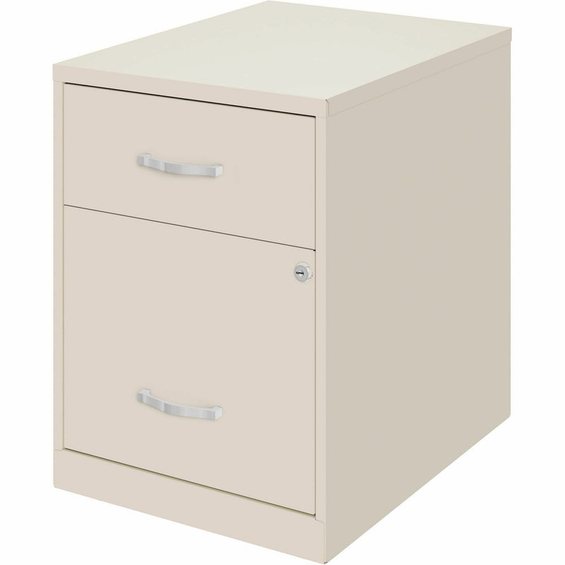 NuSparc 2 Drawer Vertical File Cabinet, 14.2" Width x 18" Depth x 19" Height, Stone, Baked Enamel, Steel (NPRVF218GASN) Each