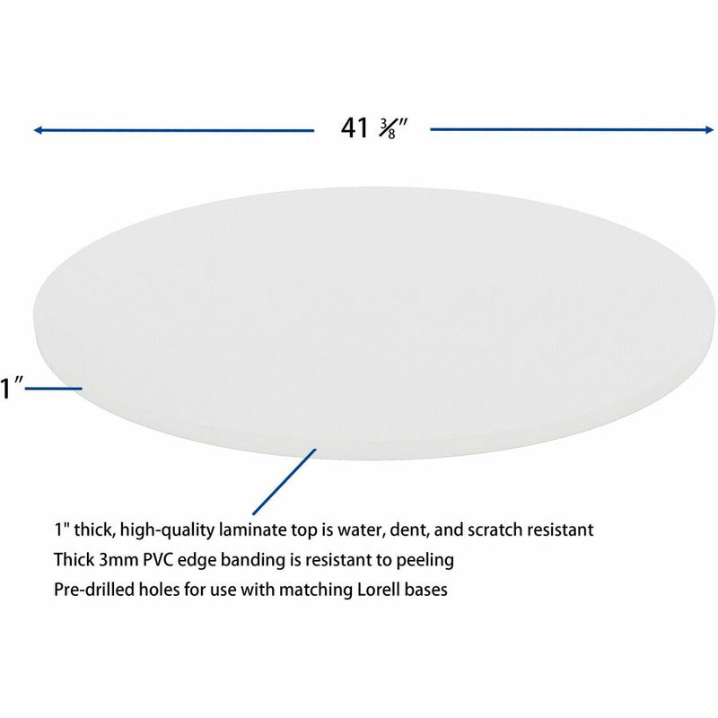 Lorell Hospitality/Conference Tabletop, 0.1" Edge, 1"x42", Band Edge, White (LLR99876) Each