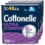 Kimberly-Clark Professional Ultra Comfort Toilet Paper, 2 Ply, White, Paper, Fiber, 12/Pack, 4/Carton (KCC55494CT) Case of 4