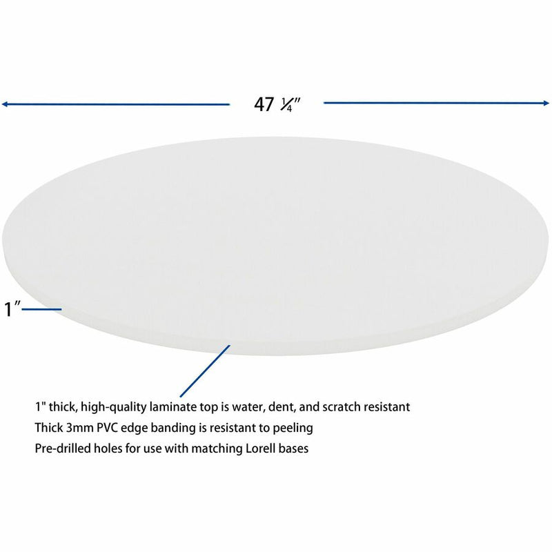 Lorell Hospitality/Conference Tabletop, 0.1" Edge, 1"x48", Band Edge, White (LLR99877) Each