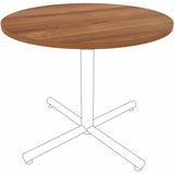 Lorell Hospitality/Conference Tabletop, 1"x36" , 0.1" Edge, Band Edge, Walnut (LLR69960) Each