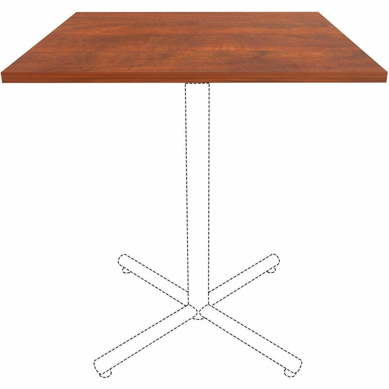 Lorell Hospitality/Conference Tabletop, 0.1" Edge, 36" x 36"1", Band Edge, Cherry (LLR87324) Each