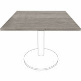 Lorell Hospitality/Conference Tabletop, 0.1" Edge, 36" x 36"1", Band Edge, Weathered Charcoal (LLR69601) Each