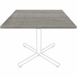 Lorell Hospitality/Conference Tabletop, 0.1" Edge, 36" x 36"1", Band Edge, Weathered Charcoal (LLR69601) Each