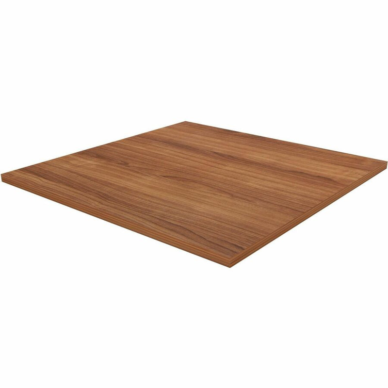 Lorell Hospitality/Conference Tabletop, 0.1" Edge, 36" x 36"x1", Band Edge, Walnut (LLR69961) Each