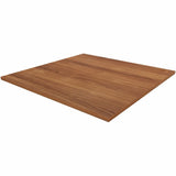 Lorell Hospitality/Conference Tabletop, 0.1" Edge, 42" x 42"x1", Band Edge, Walnut (LLR69962) Each