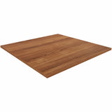 Lorell Hospitality/Conference Tabletop, 0.1" Edge, 42" x 42"x1", Band Edge, Walnut (LLR69962) Each