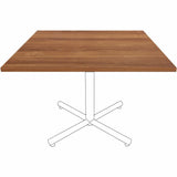 Lorell Hospitality/Conference Tabletop, 0.1" Edge, 42" x 42"x1", Band Edge, Walnut (LLR69962) Each