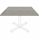 Lorell Hospitality/Conference Tabletop, 0.1" Edge, 42" x 42"1", Band Edge, Weathered Charcoal (LLR69602) Each