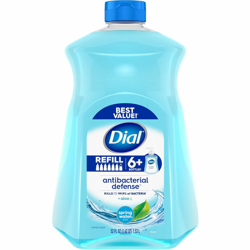 Dial Antibacterial Liquid Hand Soap, Spring Water, 52 oz Bottle (DIA17010EA) Each