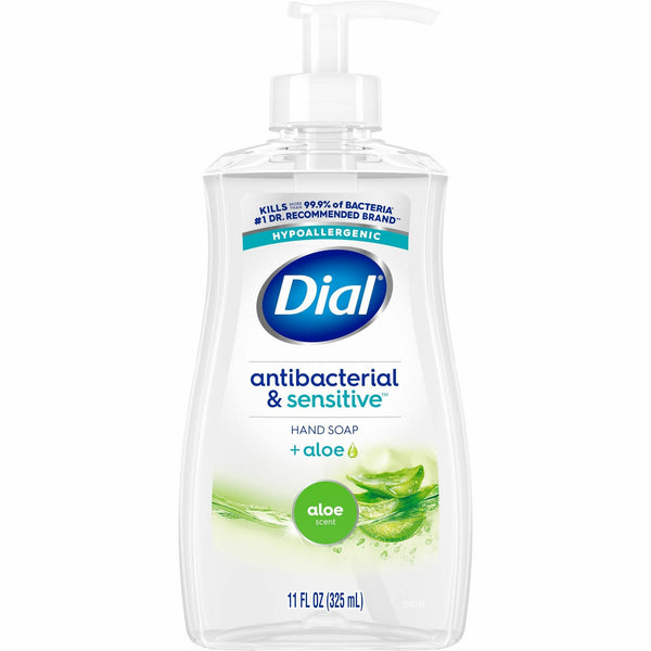 Dial Sensitive Skin Antibacterial Soap, Fresh, Aloe Scent, 11 fl oz, Pump Dispenser (DIA20946) Each