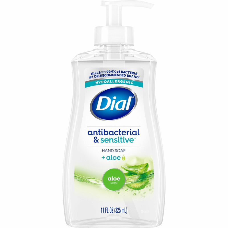 Dial Sensitive Skin Antibacterial Soap, Fresh, Aloe Scent, 11 fl oz, Pump Dispenser (DIA20946) Each