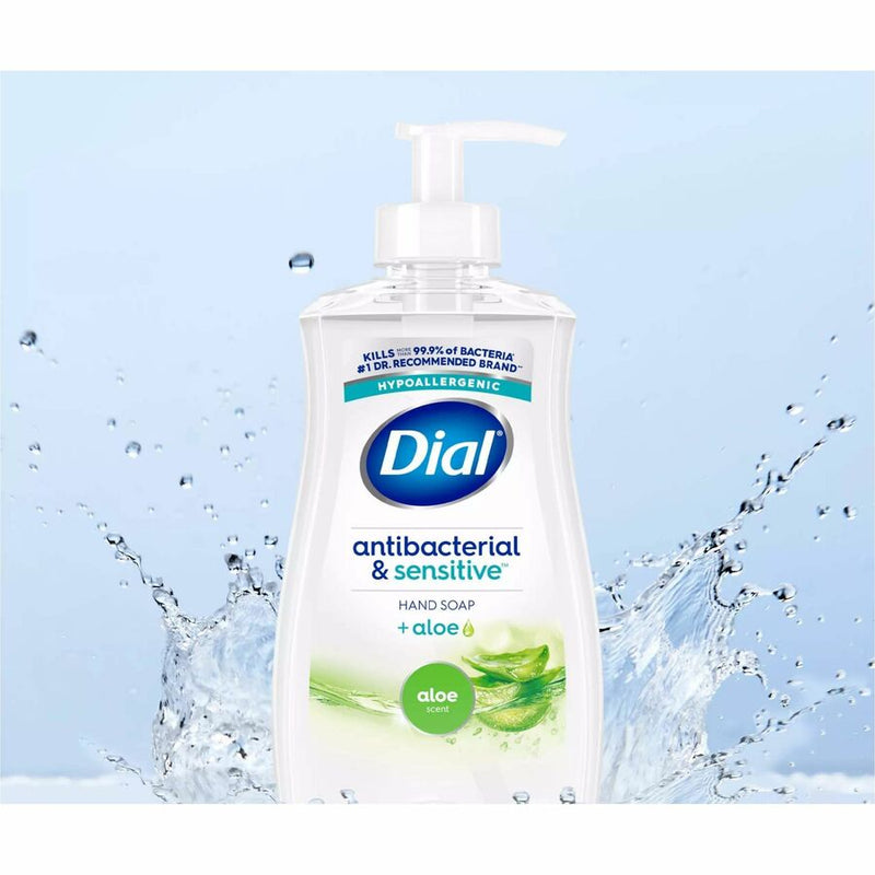 Dial Sensitive Skin Antibacterial Soap, Fresh, Aloe Scent, 11 fl oz, Pump Dispenser (DIA20946) Each