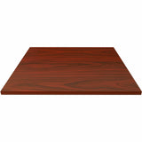 Lorell Hospitality/Conference Tabletop, 0.1" Edge, 36" x 36"1", Band Edge, Mahogany (LLR87243) Each