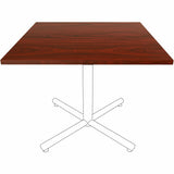 Lorell Hospitality/Conference Tabletop, 0.1" Edge, 36" x 36"1", Band Edge, Mahogany (LLR87243) Each