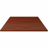 Lorell Hospitality/Conference Tabletop, 0.1" Edge, 42" x 42"1", Band Edge, Mahogany (LLR87244) Each