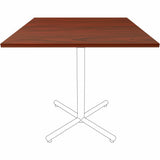 Lorell Hospitality/Conference Tabletop, 0.1" Edge, 42" x 42"1", Band Edge, Mahogany (LLR87244) Each