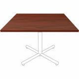 Lorell Hospitality/Conference Tabletop, 0.1" Edge, 42" x 42"1", Band Edge, Mahogany (LLR87244) Each