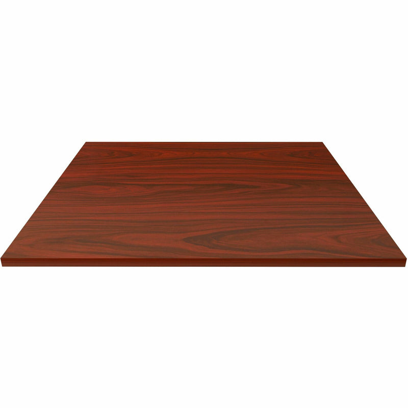 Lorell Hospitality/Conference Tabletop, 0.1" Edge, 42" x 42"1", Band Edge, Mahogany (LLR87244) Each