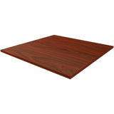 Lorell Hospitality/Conference Tabletop, 0.1" Edge, 42" x 42"1", Band Edge, Mahogany (LLR87244) Each