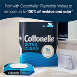 Cottonelle Ultra Clean Toilet Paper, 1 Ply, White, Paper, 12/Pack (KCC55489PK) Pack of 12