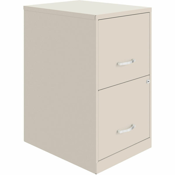 NuSparc Mobile File Cabinet, 14.2" Width x 18" Depth x 26.5", Stone, Steel (NPRVF218AASN) Each