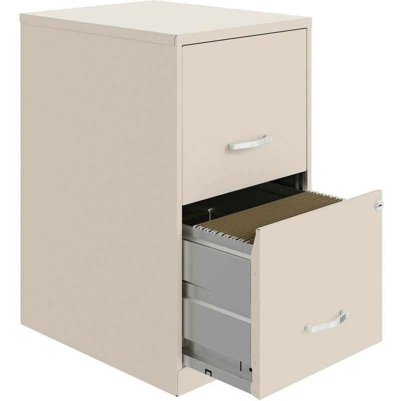 NuSparc Mobile File Cabinet, 14.2" Width x 18" Depth x 26.5", Stone, Steel (NPRVF218AASN) Each