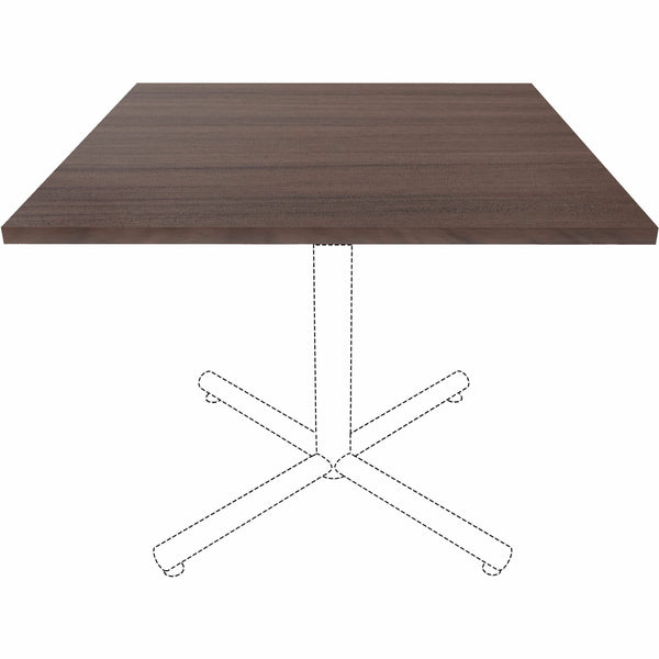 Lorell Hospitality/Conference Tabletop, 0.1" Edge, 36" x 36"1", Band Edge, Finish: Espresso (LLR18252) Each