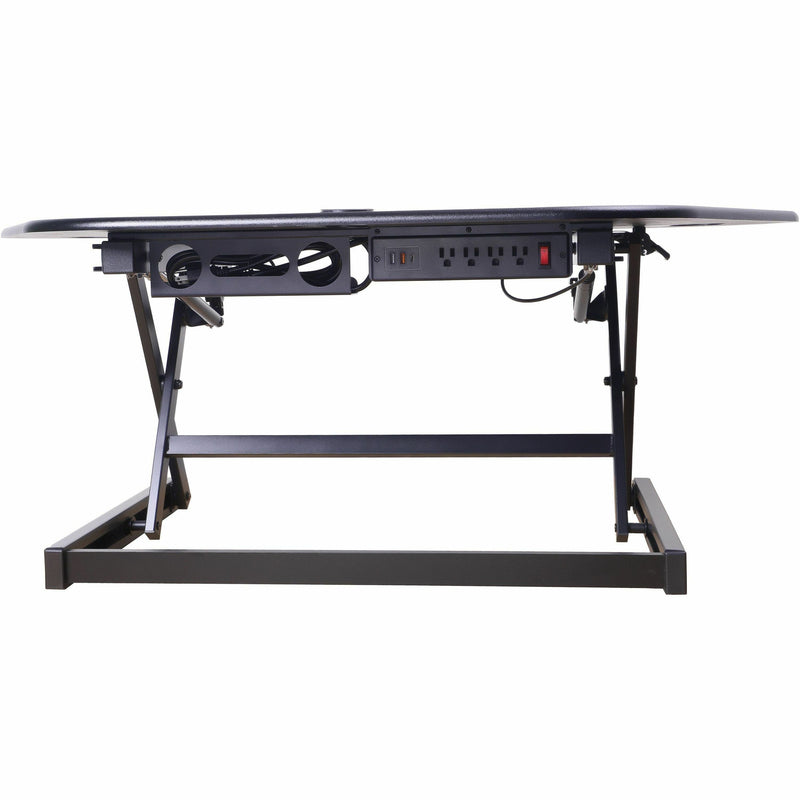 Rocelco CADR-46 Corner Sit-to-Stand Desk Riser, 40 lb Load Capacity, 23.20" Height x 45.50" Width (RCLRCADRB46A) Each