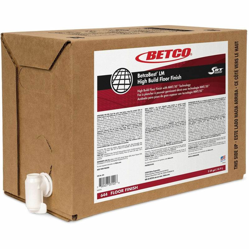 Betco BetcoBest LM Floor Finish, 640 fl oz (20 quart), Mild Scent (BET644B500) Each