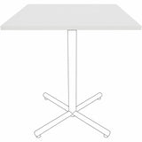 Lorell Hospitality/Conference Tabletop, 0.1" Edge, 36" x 36"x1", Band Edge, White (LLR99878) Each