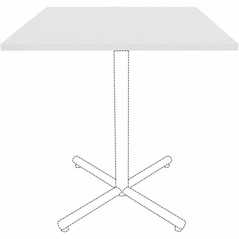 Lorell Hospitality/Conference Tabletop, 0.1" Edge, 36" x 36"x1", Band Edge, White (LLR99878) Each