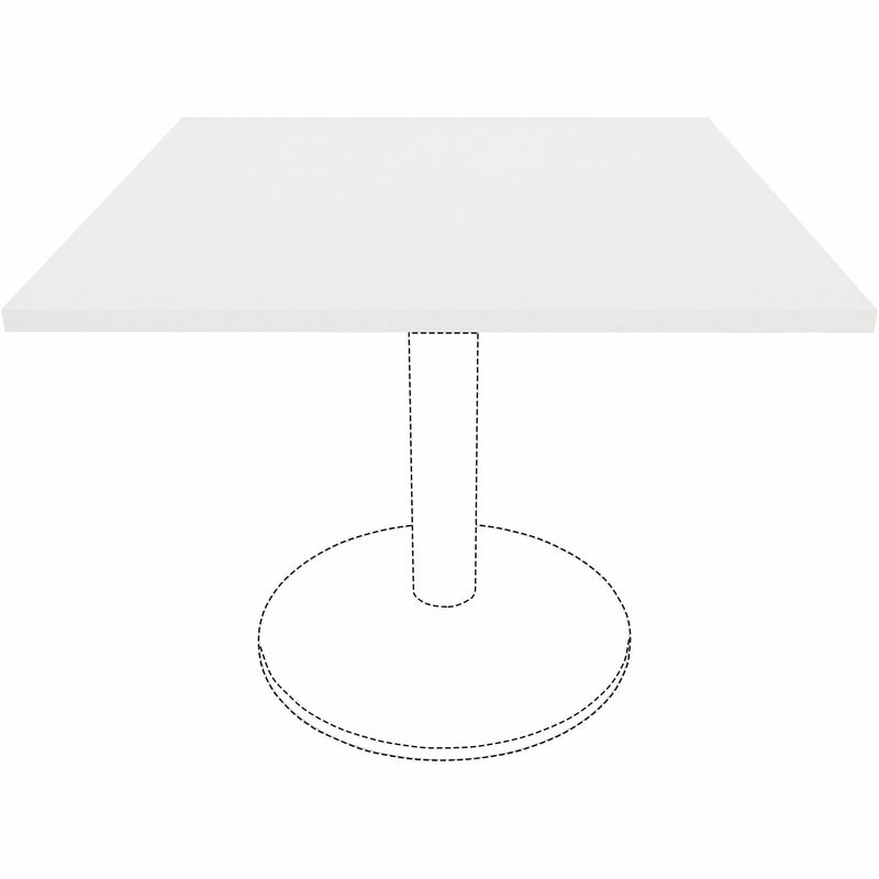 Lorell Hospitality/Conference Tabletop, 0.1" Edge, 36" x 36"x1", Band Edge, White (LLR99878) Each