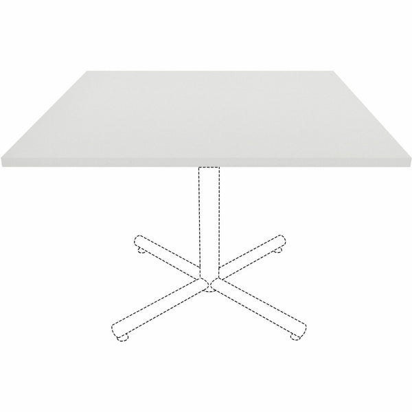 Lorell Hospitality/Conference Tabletop, 0.1" Edge, 42" x 42"x1", Band Edge, White (LLR99879) Each