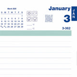 Blueline Plan and Link Daily Appointment Planner 12 Month, January - December, 7:00 AM to 7:30 PM, Half-hourly, 1 Day Single Page Layout, 5" x 8" Sheet Size (REDC1504W81) Each