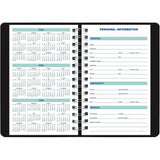 Blueline Plan and Link Daily Appointment Planner 12 Month, January - December, 7:00 AM to 7:30 PM, Half-hourly, 1 Day Single Page Layout, 5" x 8" Sheet Size (REDC1504W81) Each