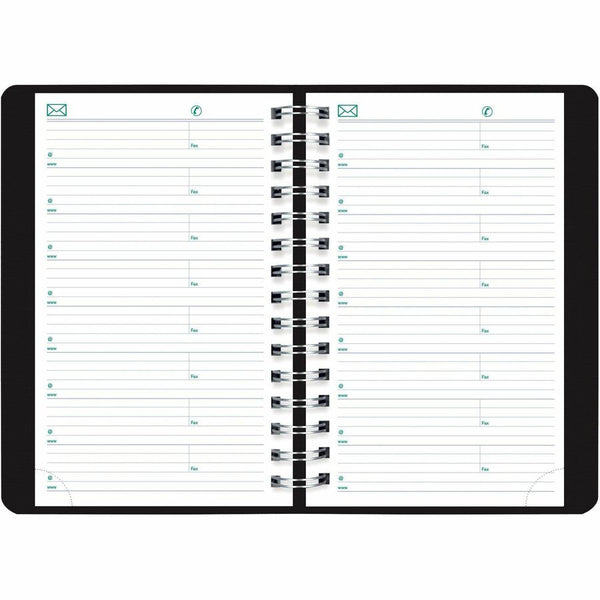 Blueline Plan and Link Daily Appointment Planner 12 Month, January - December, 7:00 AM to 7:30 PM, Half-hourly, 1 Day Single Page Layout, 5" x 8" Sheet Size (REDC1504W81) Each