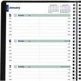 Blueline Plan and Link Weekly Appointment Planner, Weekly, 12 Month, January - December, 7:00 AM to 8:45 PM, 1 Week Double Page Layout, 7 1/4" x 9 1/4" Sheet Size (REDC527581T) Each