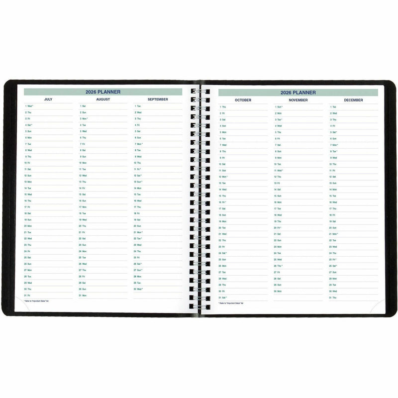 Blueline Plan and Link Weekly Appointment Planner, Weekly, 12 Month, January - December, 7:00 AM to 8:45 PM, 1 Week Double Page Layout, 7 1/4" x 9 1/4" Sheet Size (REDC527581T) Each